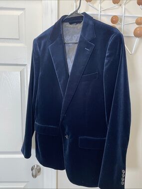 Bonobos - Jetsetter Stretch Velvet Style Blazer - Navy - 40R